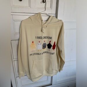 Chicken hoodie L